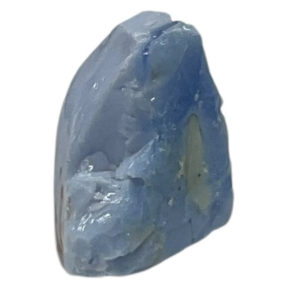 Satin Blue Pink Infused Art Glass Cullet Glowing Manganese Slag Glass #5GM38 - Picture 6 of 8